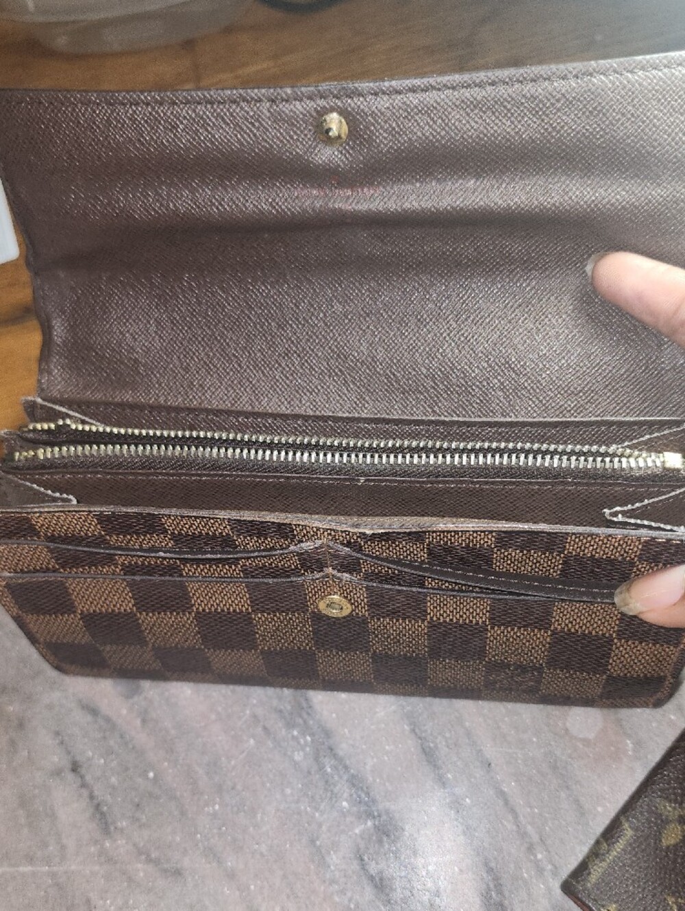 Louis Vuitton Brown Monogram & Damier Wallet Pair - Picture 10 of 15